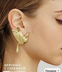 Серьги колибри