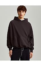 Czarna bluza z kapturem basic - HOUSE - 530DJ-99X