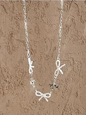 Кулон з бантиками Колір срібний - SINSAY - 043EK-SLV