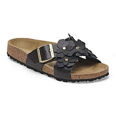 Siena Flower Embellishment Pelle naturale Black