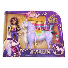 Unicorn Academy Light Unicorn Wildstar 28 cm cu păpușă Sophia 24 cm