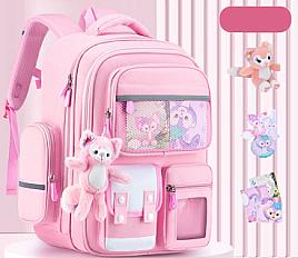 Ghiozdan Scolar,Roz impermeabil, doua marimi– GS1R - Top-lenjerie.ro