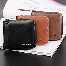 Wallets New Men s Classic Leather Pockets Credit/ID Cards Holder Purse Wallet black