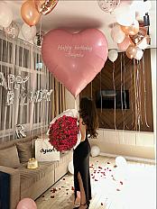 Фотосессия ( шарики + цветочки)