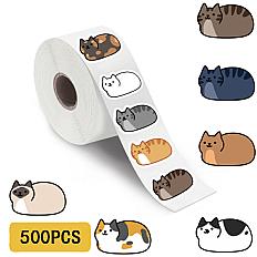 500PCS Kawaii Cartoon Cat Tuo Tuo Roll Stickers Skateboard Laptop Luggage Skateboard Phone Gift Waterproof Phone Cute Sticker ﻿ - AliExpress 21