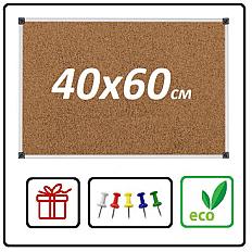 Пробкова дошка офісна, інформаційна 40х60 см. В алюмінієвому профілі., ціна: 439 ₴, купити на Prom.ua