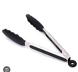 Щипці кухоннні чорні або сірі