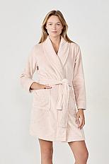 Bata efecto terciopelo POLYESTER - ETAM