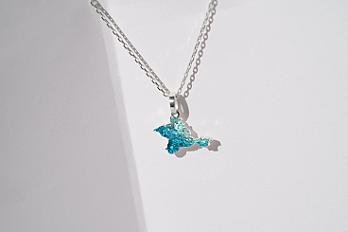 Кулон «Крим» рельєфний з смарагдовою емаллю