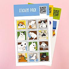 Стікерпак Papadesign "Мемні коти"