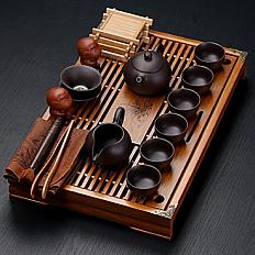 Hot Sale Yixing Ceramic Kung Fu Tea Set Solid Wood Tea Tray Teapot 27-piece Tea Suit Chinese Tea Ceremony - AliExpress 15