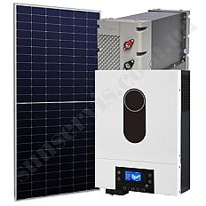1,6кВт гібридна сонячна станція з ФЕМ 0,4 кВт АКБ LiFePO4 12В з резервом 1,2 кВт*год МРРТ контролер, ціна: 38372 ₴, купити на Prom.ua