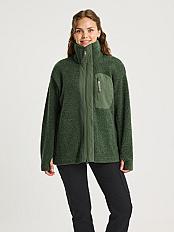 Minna Wool Fleece Jacket Green rozmiar S