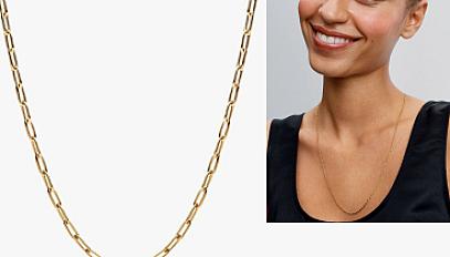 colier tip lanț cu verigi alungite