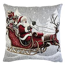 Obliečka na vankúš Gobelín CHENILLE 42/42 cm - Vianoce mikuláš • bargertex.sk