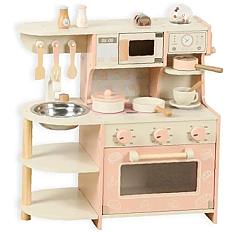 Bucătărie Caratoys din Lemn Deluxe Pastel - CaraToys – Magia copilăriei în fiecare jucărie