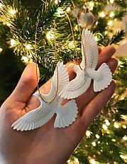 Елочные игрушки горлицы (из фильма один дома)