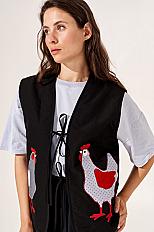 Жилет з курочками