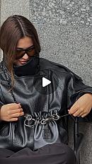 Чорна сумка кишенька