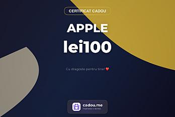 Certificat cadou Apple lei100
