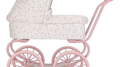 Carucior cu landou pentru papusi - Roz - Little Dutch